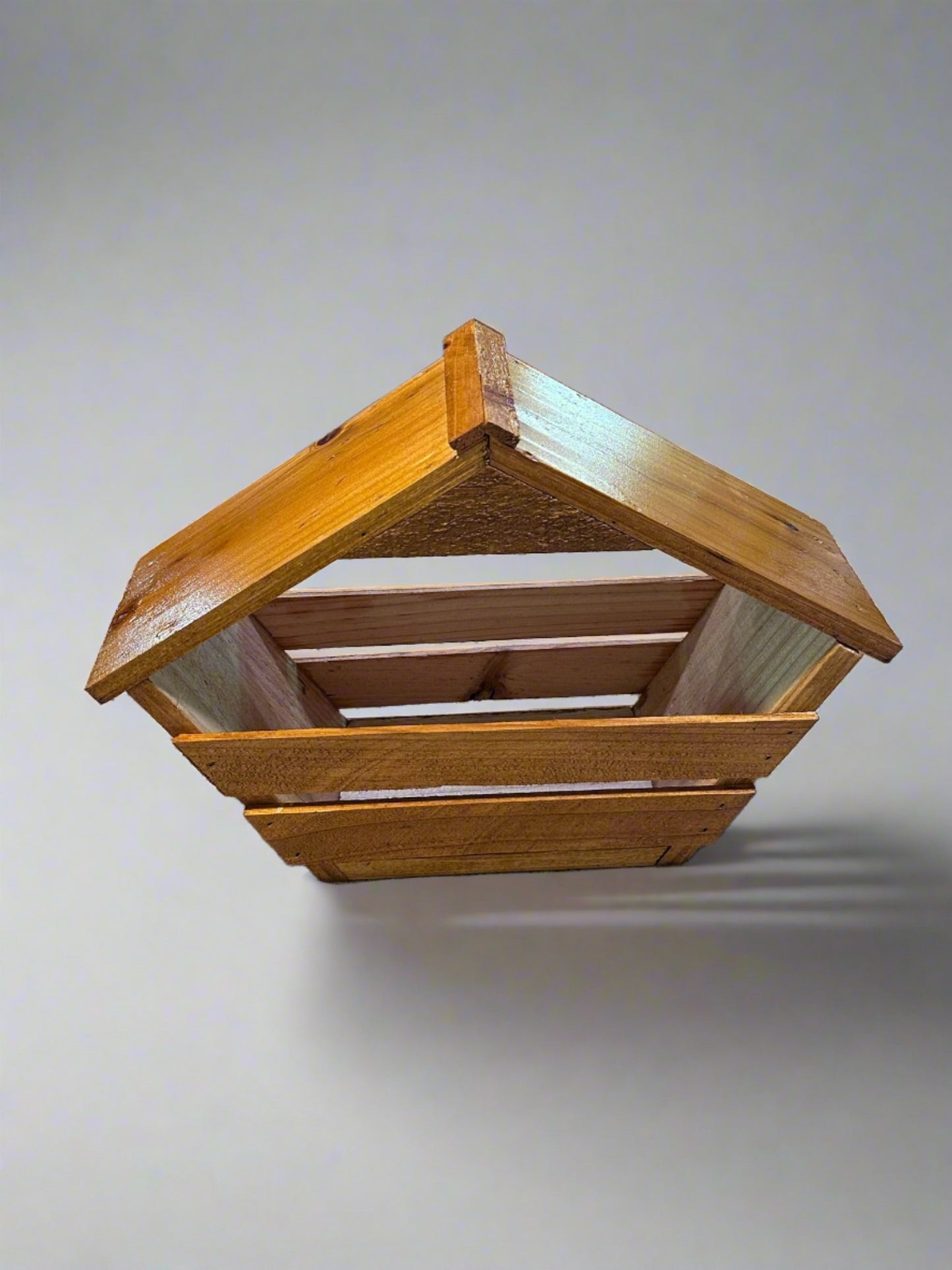 Dove Nesting Boxes are hand crafted using Southern Pine Designed for smaller sized doves yet many other species of birds will also use for nesting. Easy clean out without having to remove or adjust parts.
