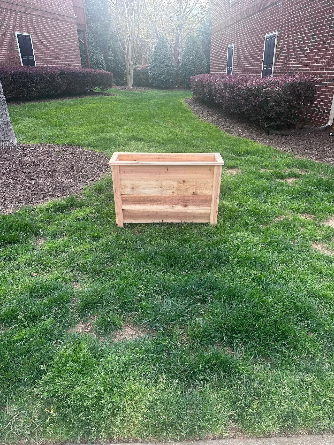 Slim Cedar Planter Box
