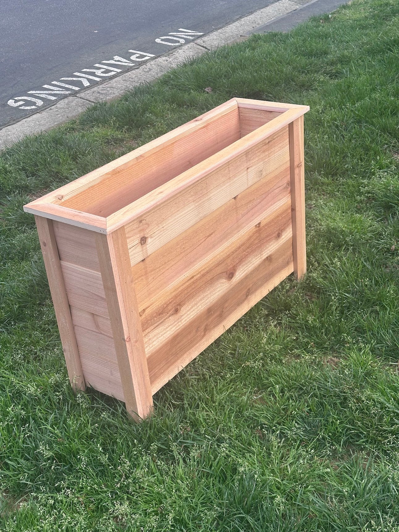 Slim Cedar Planter Box