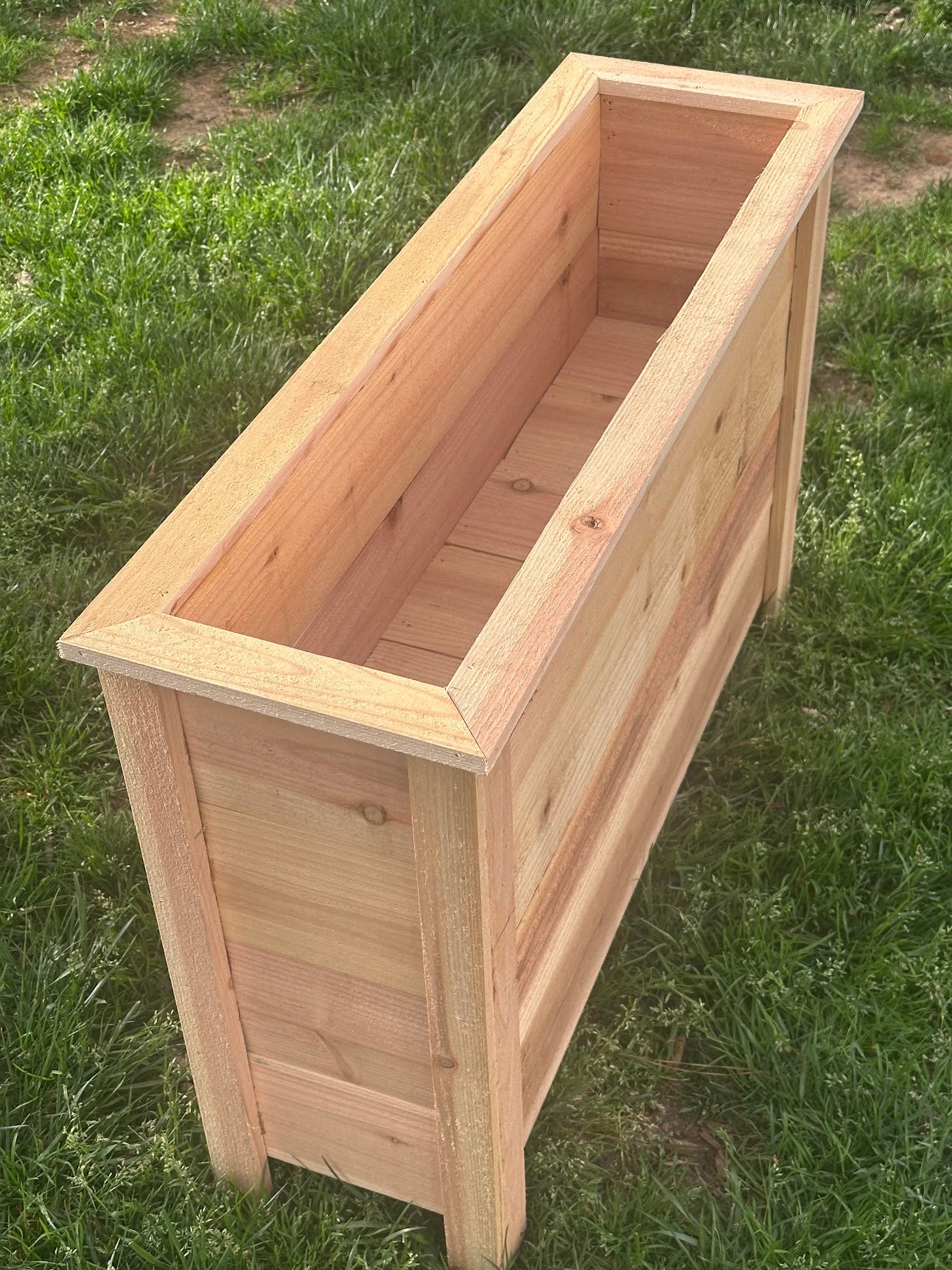 Slim Cedar Planter Box