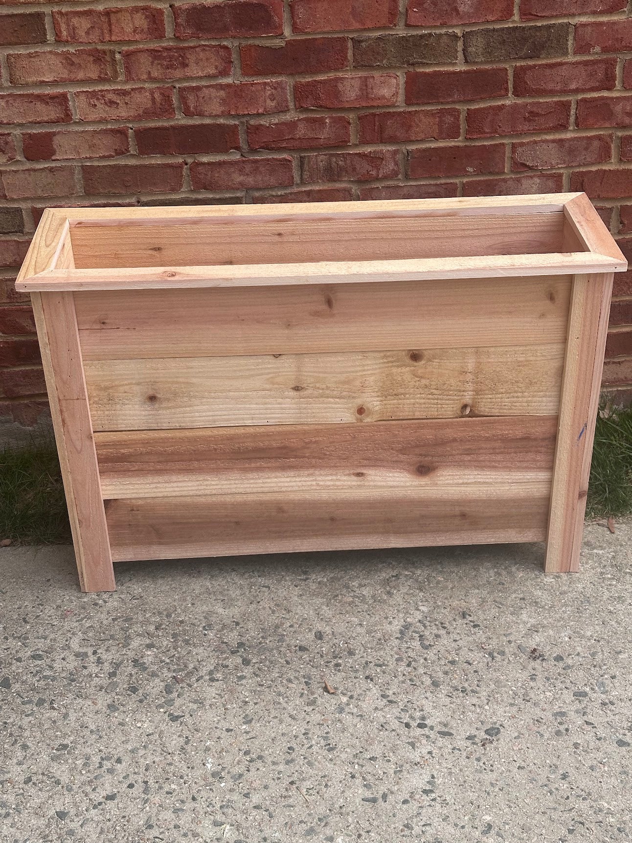 Slim Cedar Planter Box
