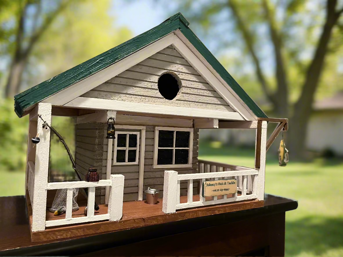 Tin Can Alley #2 - Bait and Tackle Shop Birdhouse