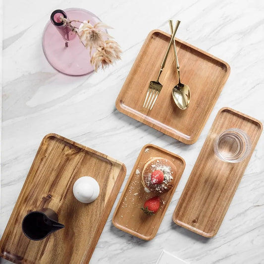 Handmade Wood Dishes - Rectangular