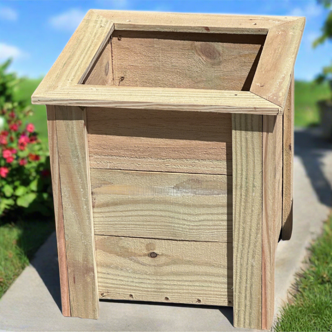 Farmer's Box Planter - 18"x18"x18" - unfinished - Pilkington Woodworks