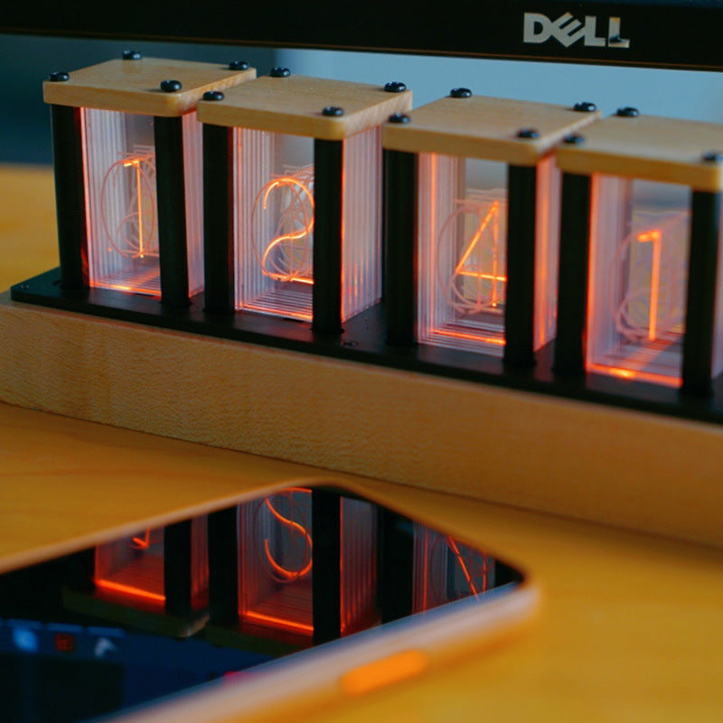 Nixie Clock LED Electronic Creative Computer Desktop Decoration