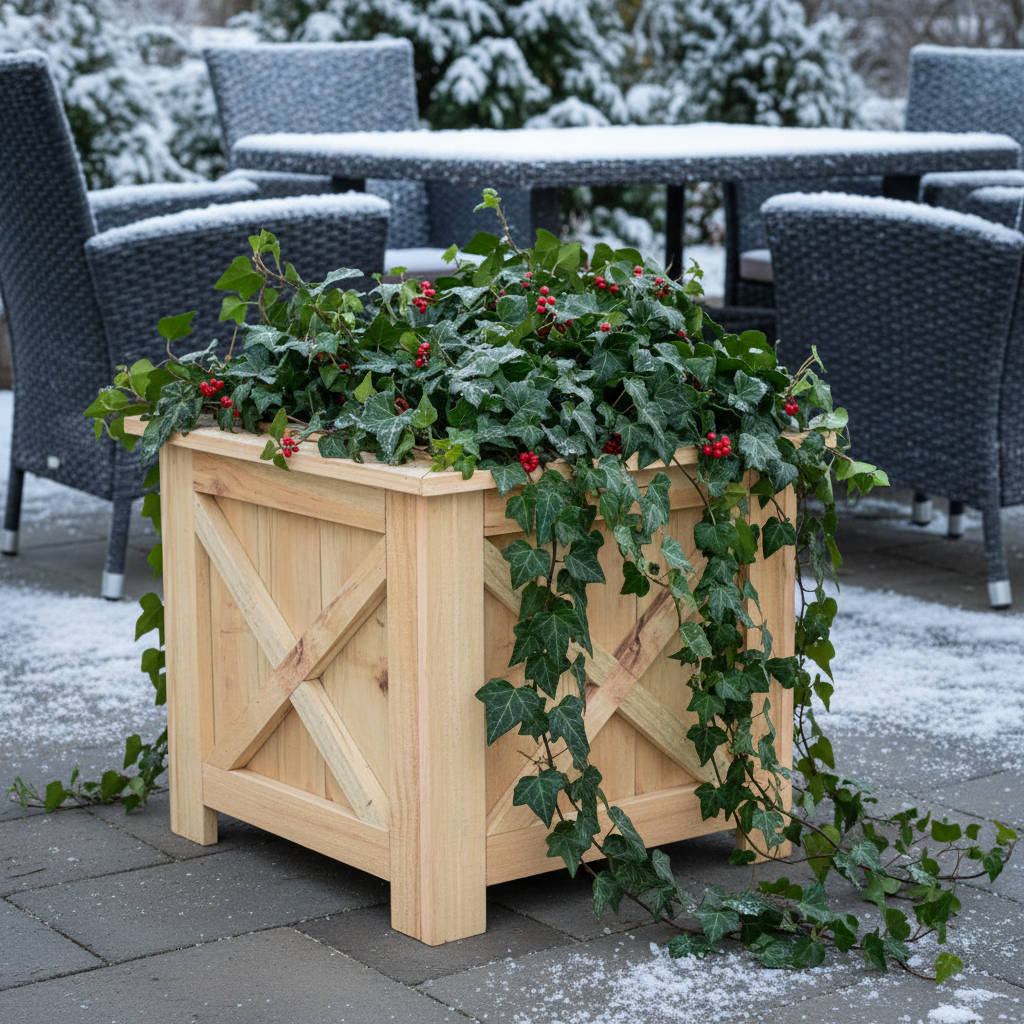 Unfinished X-Frame Planter