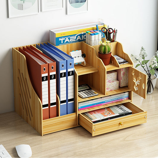 Large Desktop Shelf Wooden Creative