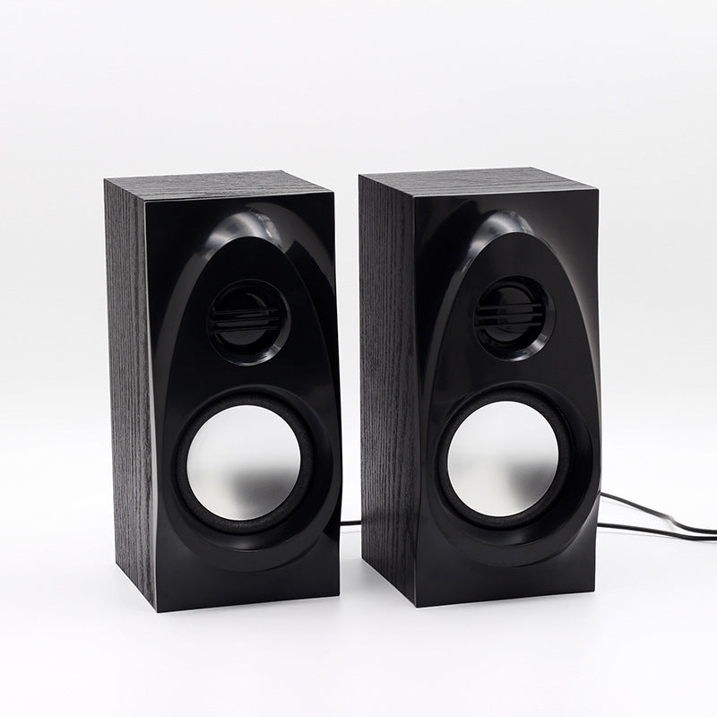 Wooden wired subwoofer speaker