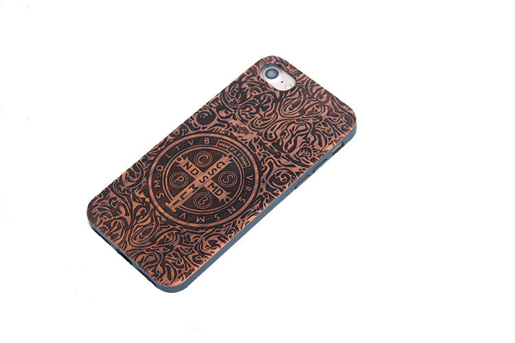 Wooden embossed phone case