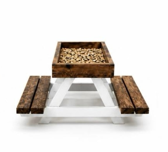 Handcrafted Cedar Picnic Table Feeder For Birds & Squirrels
