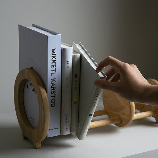 Wooden Desktop Bookshelf Adjustable