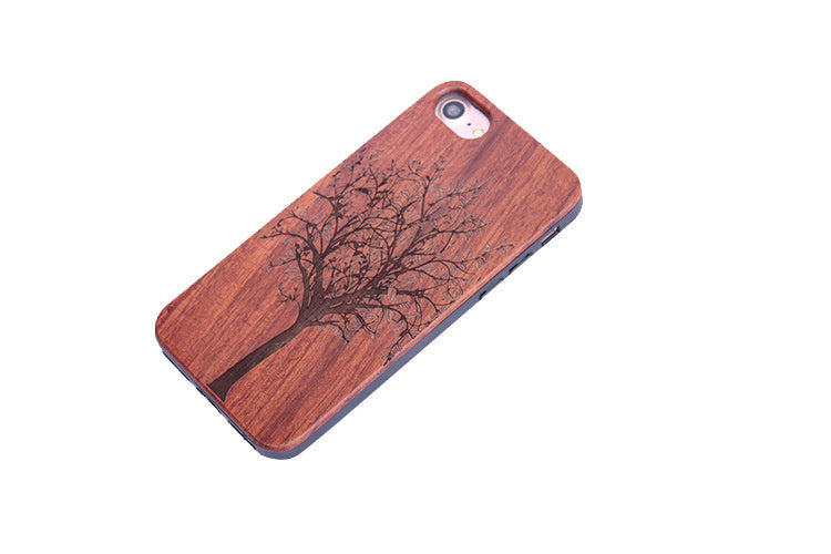 Wooden embossed phone case