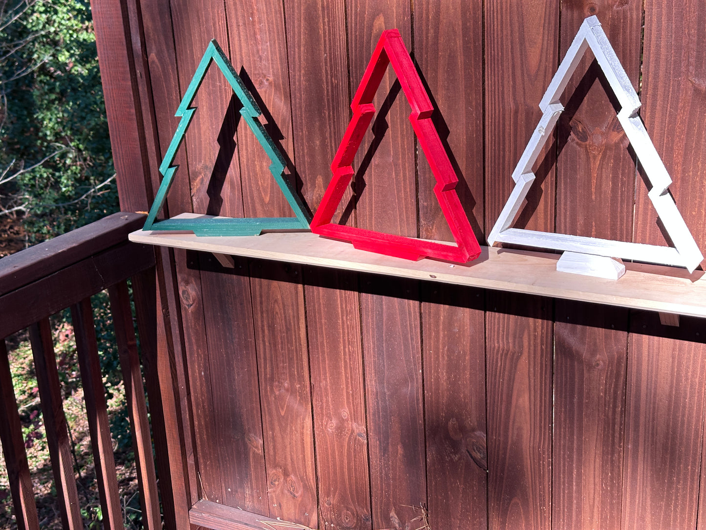 Handcrafted Wooden Christmas Tree – 18" x 16" x 2"