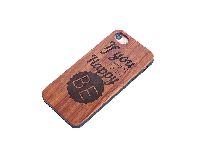 Wooden embossed phone case