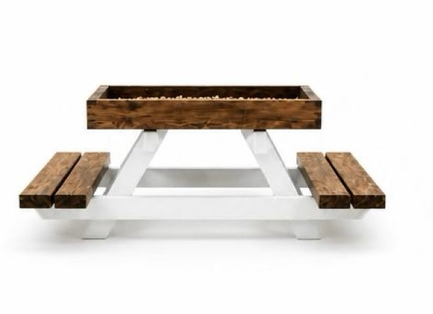 Handcrafted Cedar Picnic Table Feeder For Birds & Squirrels