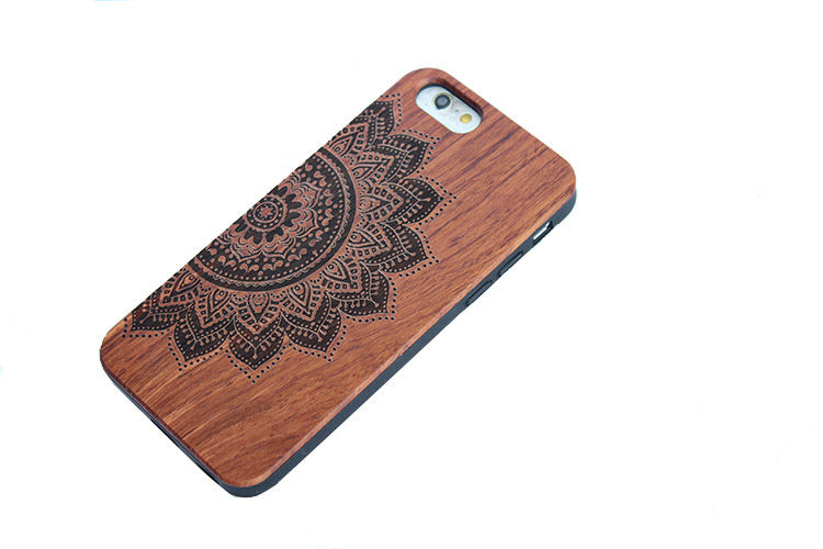 Wooden embossed phone case