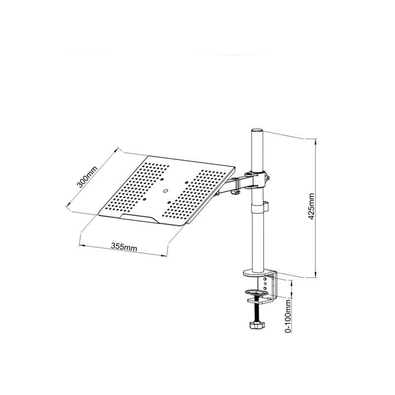 Desktop Adjustable Rotating Computer Raised Rack