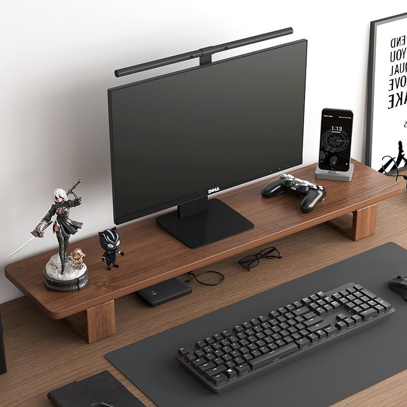 Black Walnut Desktop Computer Monitor Increase Rack