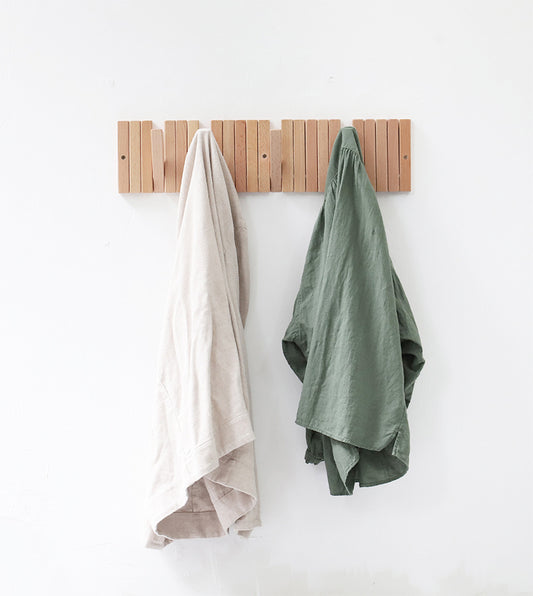 Wooden Bar Hook Wall Creative Wooden Coat Hook Wooden Coat Rack