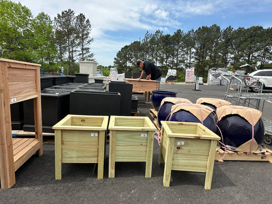 Raised Pine Box Outdoor Planter (16x16x16)
