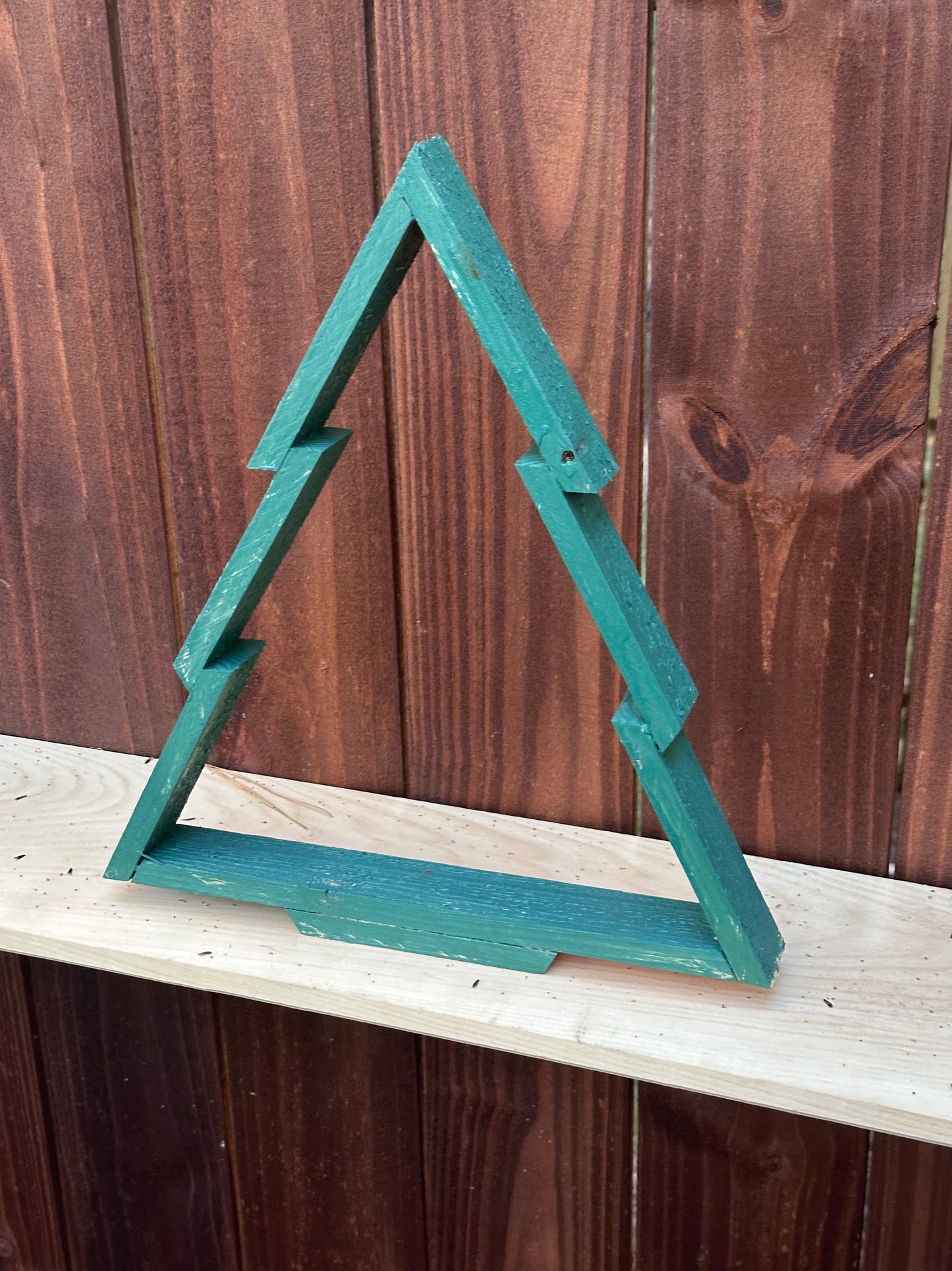 Handcrafted Wooden Christmas Tree – 18" x 16" x 2"