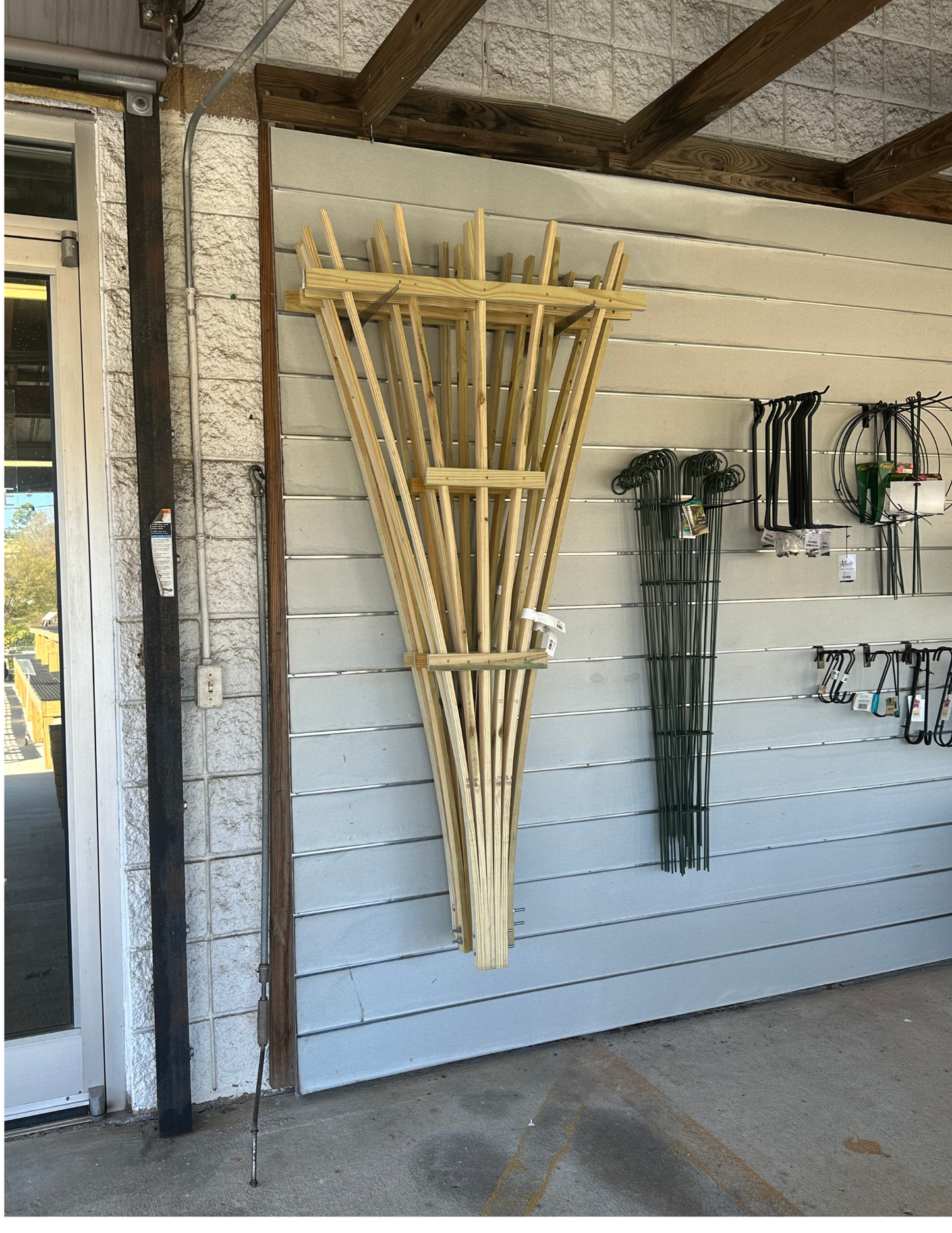 wooden fan shaped trellis Garden Fan Trellis