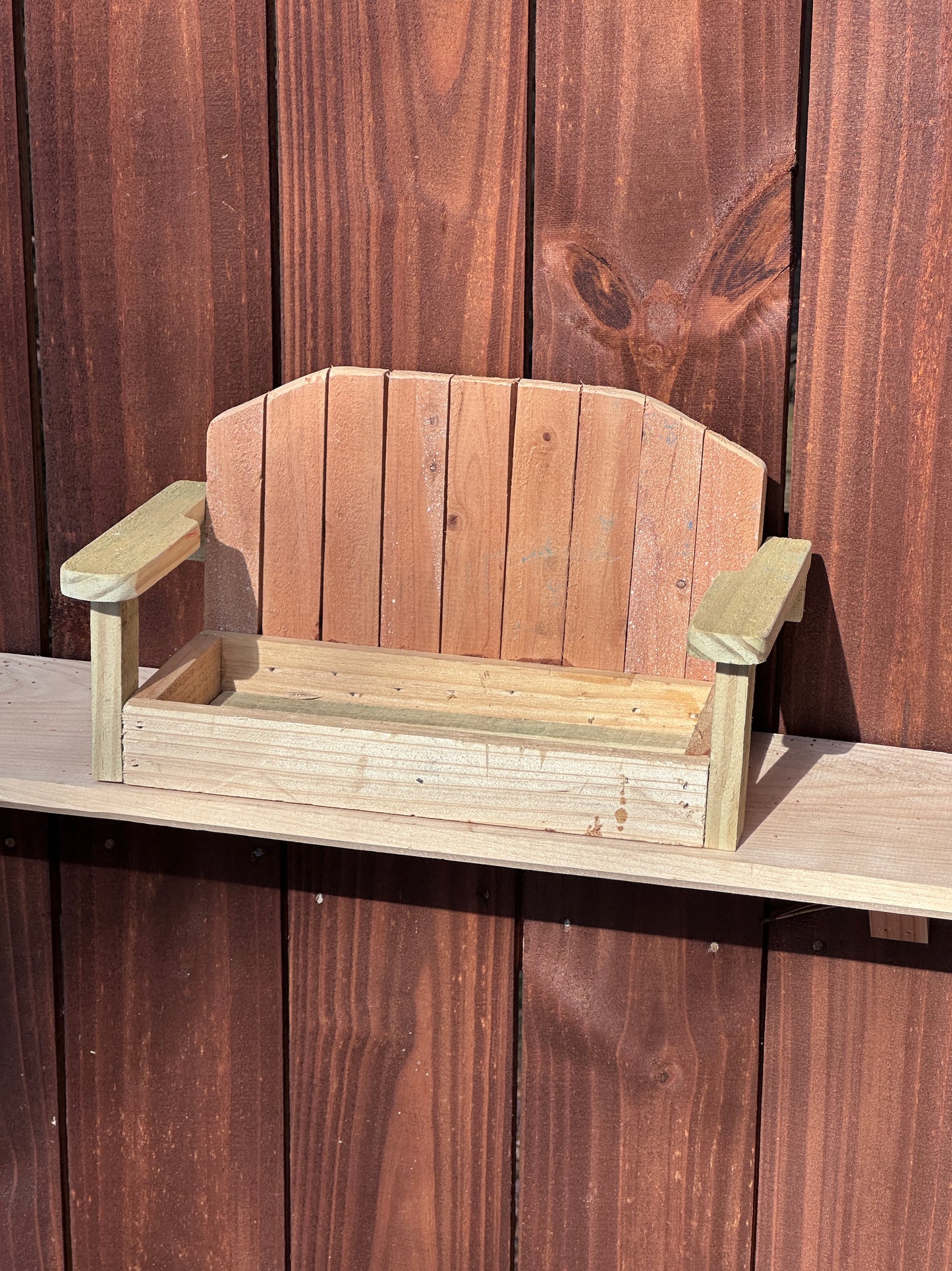 Miniature Porch Swing Planter – Rustic Charm for Your Porch or Garden