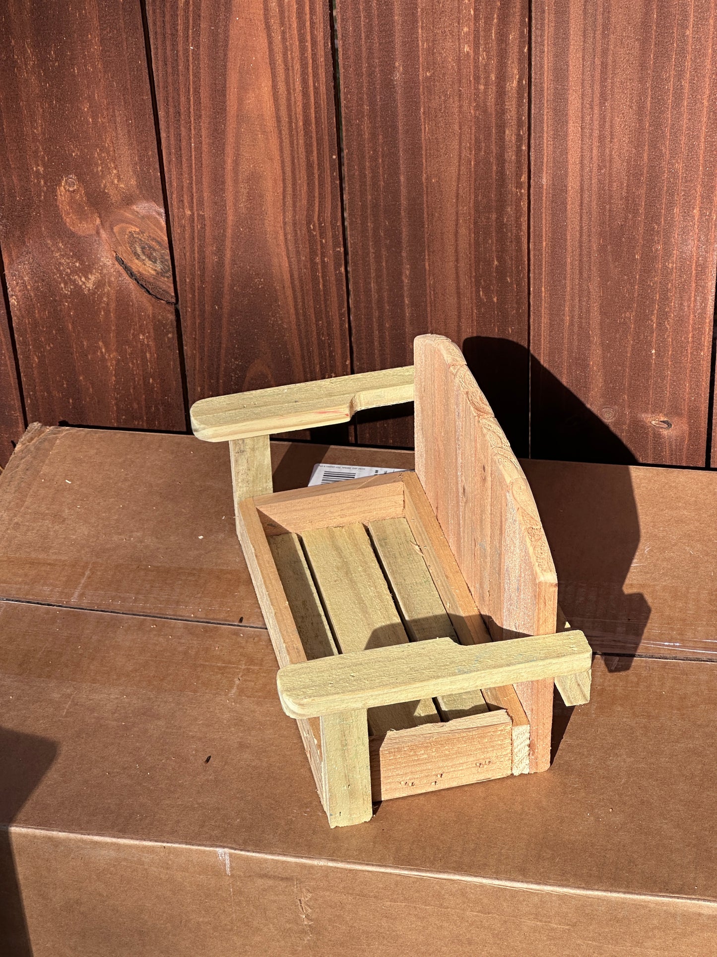 Miniature Porch Swing Planter – Rustic Charm for Your Porch or Garden