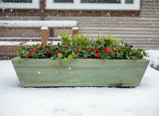 Angled Pine Window Box Planter