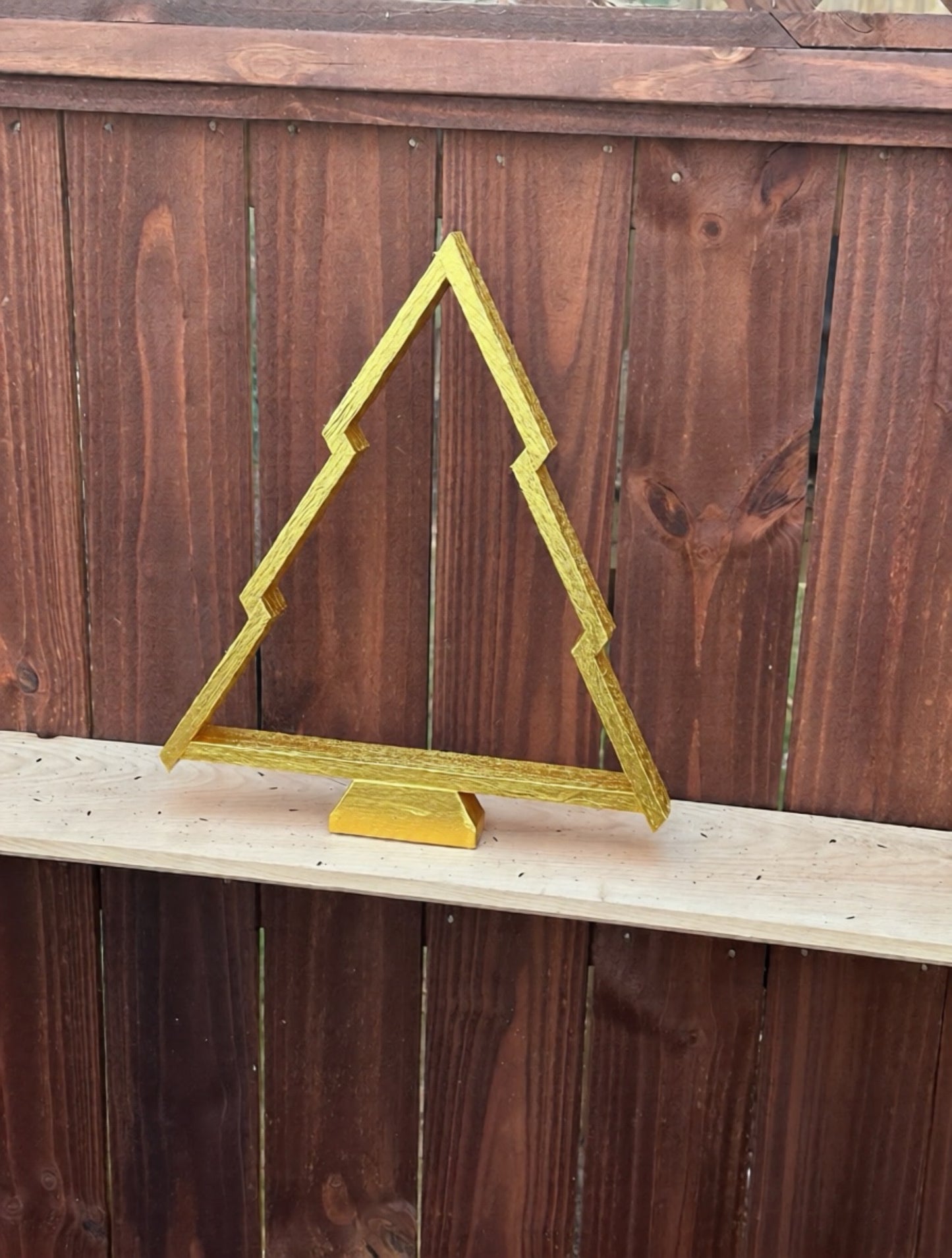 Handcrafted Wooden Christmas Tree – 18" x 16" x 2"