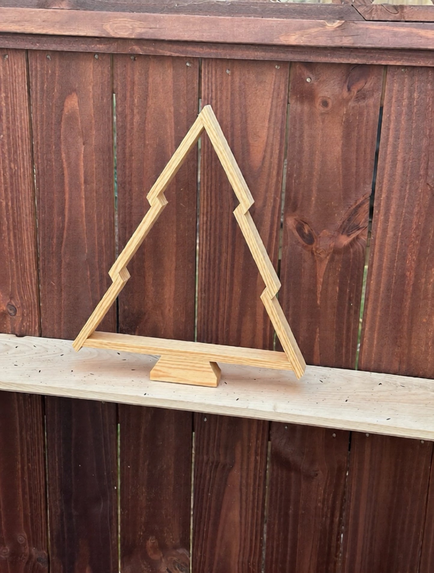 Handcrafted Wooden Christmas Tree – 18" x 16" x 2"