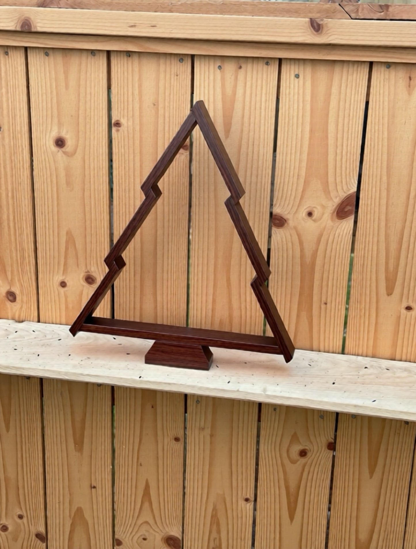 Handcrafted Wooden Christmas Tree – 18" x 16" x 2"