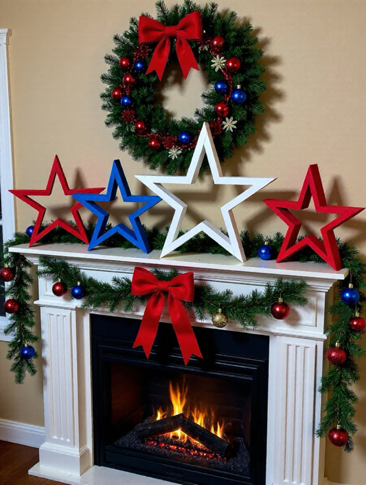 Handcrafted Wooden Star – 16" Wide x 16" Tall x 2" Deep
