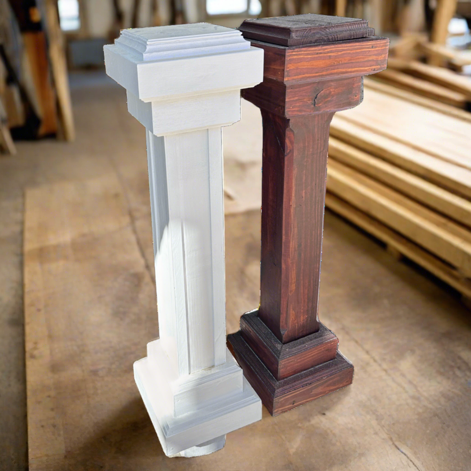 Built-up Rail Columns - Pilkington Woodworks