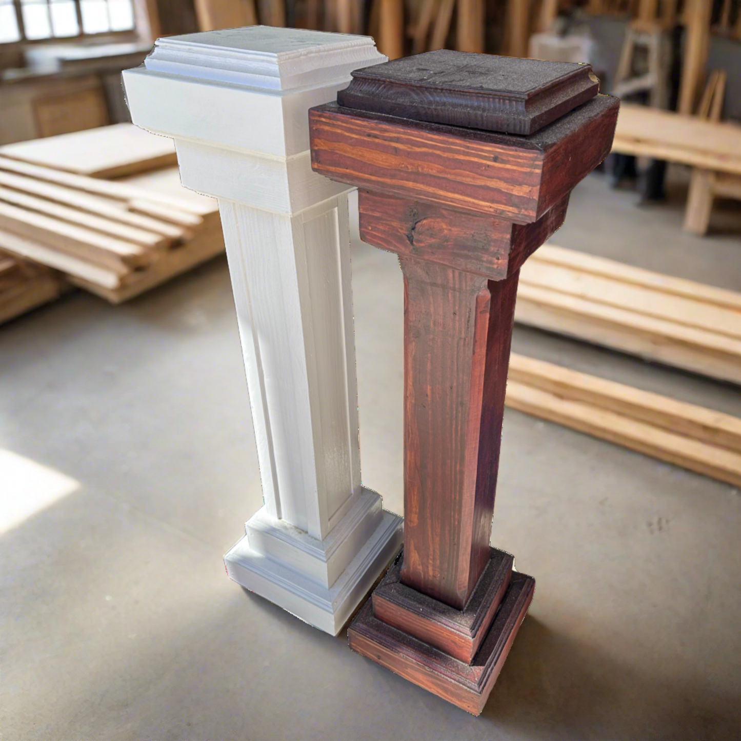 Built-up Rail Columns - Pilkington Woodworks