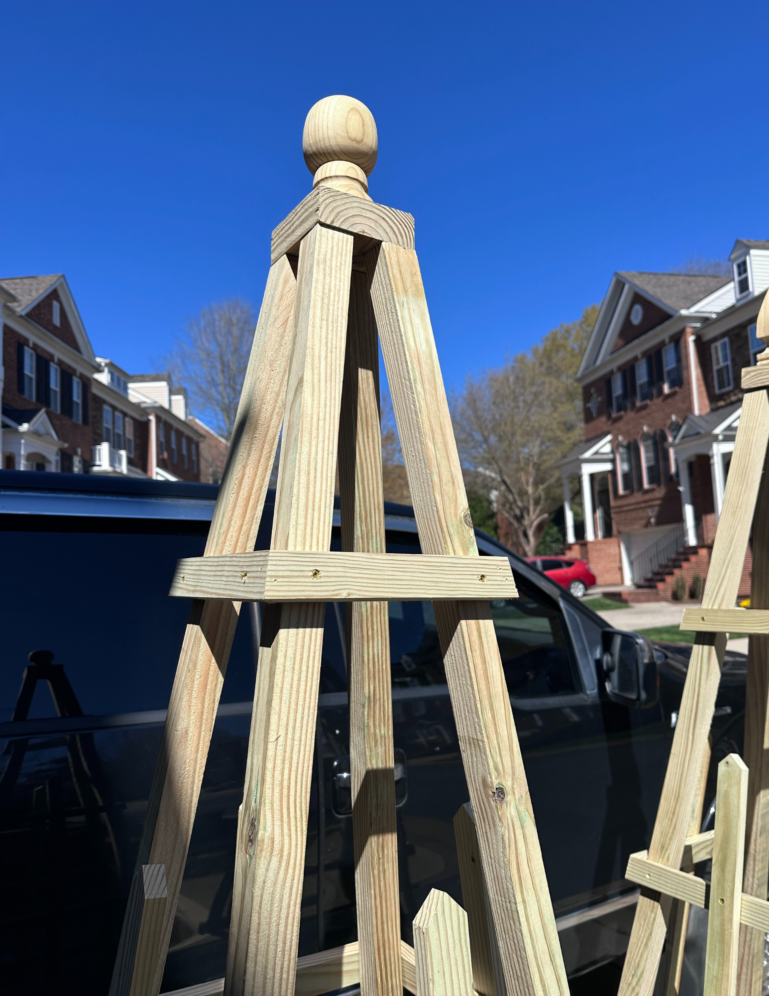wooden garden trellis for sale Obelisk Garden Trellis