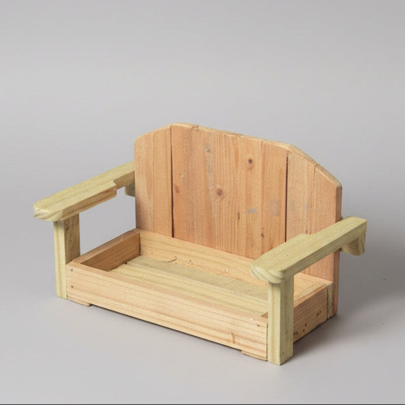 Miniature Porch Swing Planter – Rustic Charm for Your Porch or Garden