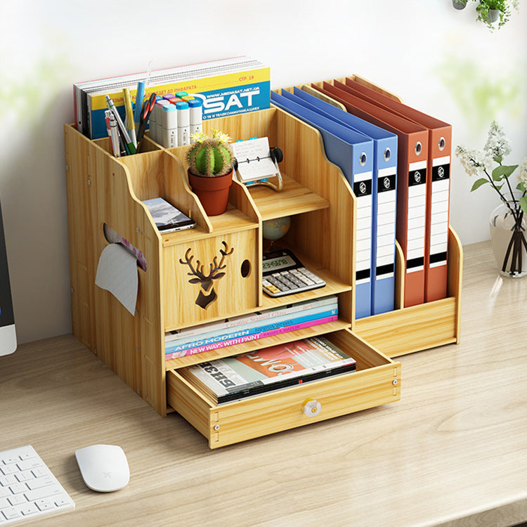 Large Desktop Shelf Wooden Creative