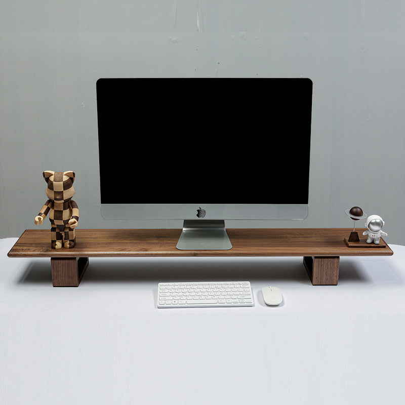 Black Walnut Desktop Computer Monitor Increase Rack